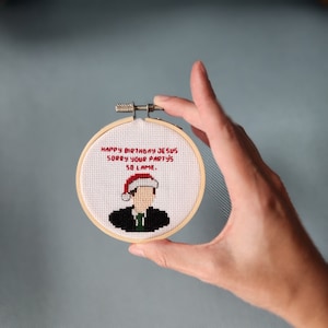 The Office Michael Scott Christmas Quote Ornament Cross Stitch PATTERN ONLY