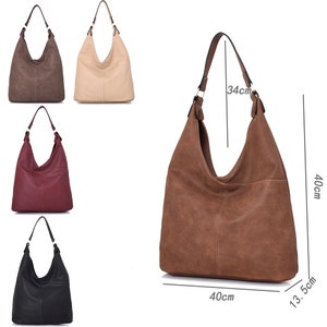 Umhängetasche für Frauen Große Tote Handtasche Kunstleder Damen Designer Style Tasche