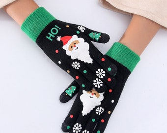 Adult novelty christmas gloves