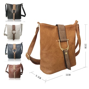 Womens Stylish CrossBody Bag Ladies Luxury Shoulder Handbag Faux Leather