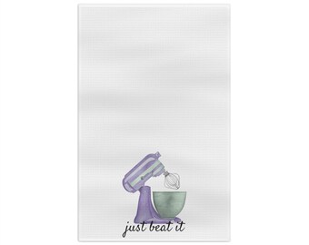 Funny Tea Towel | Housewarming gift | Just Beat It