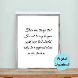 Things to Say Printable Wall Art Decor