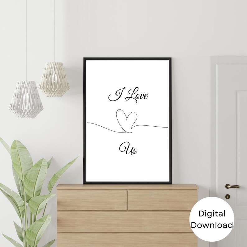 I Love Us Printable Digital Download - Etsy