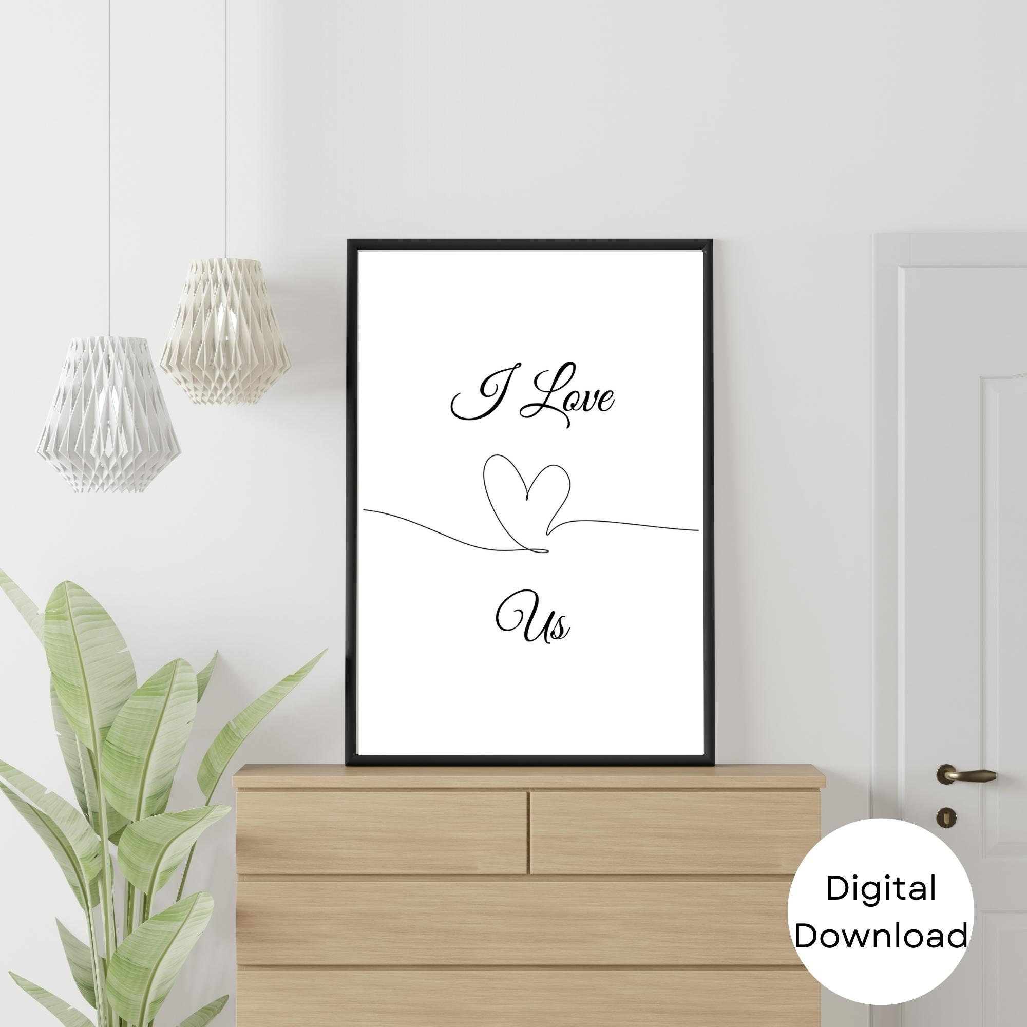 I Love Us Printable Digital Download - Etsy