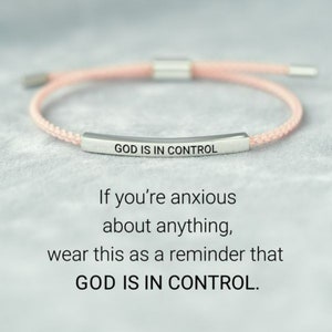 God Is In Control Tube Bracelet, Gift For Family, Friends And Yourself Anniversary Birthday Gift Fashion jewelry Bracelet