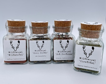 Wild Cuisine Spice Set by Wildbengel | Himalayan salt | Pepper | Spice | Meat | Spices | Fish | Vegetables | Garlic | Christmas