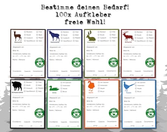 wild stickers you have the choice | Wild | deer | deer | Hunter Huntress | wild boar | Labels | fish | Hunting | meat | Grill | Kitchen