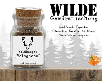 Wildbengel Bolognese Gewürz | Gewürzmischung | Fleisch | italienisch | essen | Rezept | Kräuter | Gewürze | Glas | mediterran | vegan