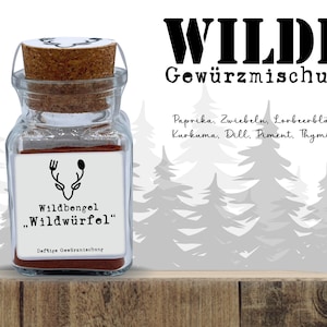 Wildbengel Wild Cube Spice | Spice mixture | Vegetables | Meat | Food | Recipe | Herbs | Spices | Glass | Goulash | Salt | Herbs