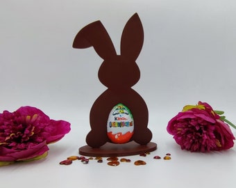 | d’impression 3D Lapins de Pâques | Silhouette de lapin | Les noms peuvent être personnalisés | Porte-oeufs surprise | Silhouette de lapin | Les noms peuvent être personnalisés