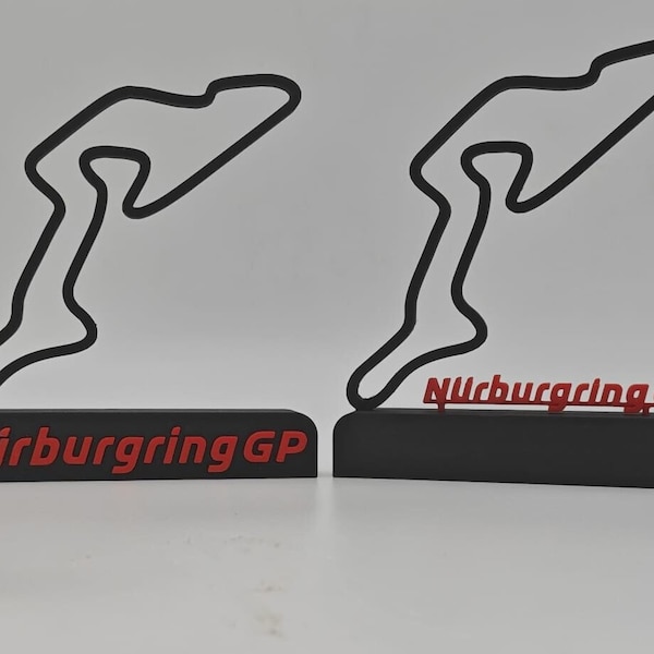 3D Druck | Nürnburgring GP / Nürburgring GP Schreibtisch Skulptur | Schreibtisch Deko | Motorsport