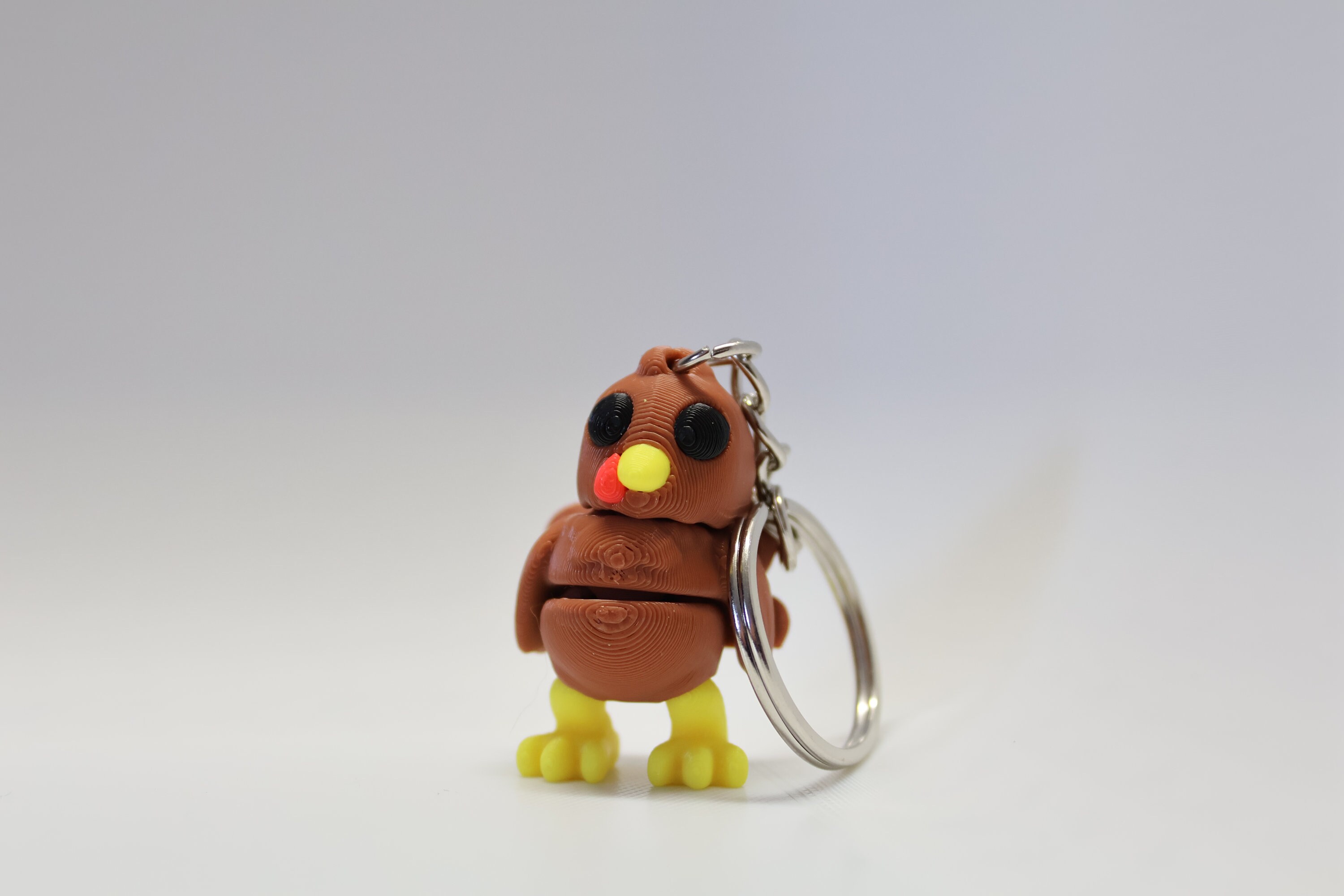 3D Printed Articulated Flexible Fidget Toy Sensory Pet Cute 3D Printing Mini Gift Idea Baby Animal Articulated Fidget Turkey