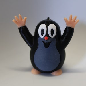 Giocattolo stampato in 3D, idea regalo carina per animali domestici, stampa in 3D, mini talpa agitata "La piccola talpa"