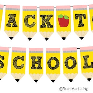 Back to School Banner Printable Instant Digital Download - Etsy