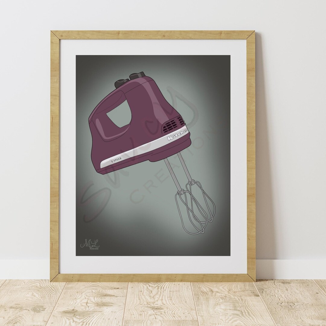 Various Colors Hand Mixer Art Print - Etsy