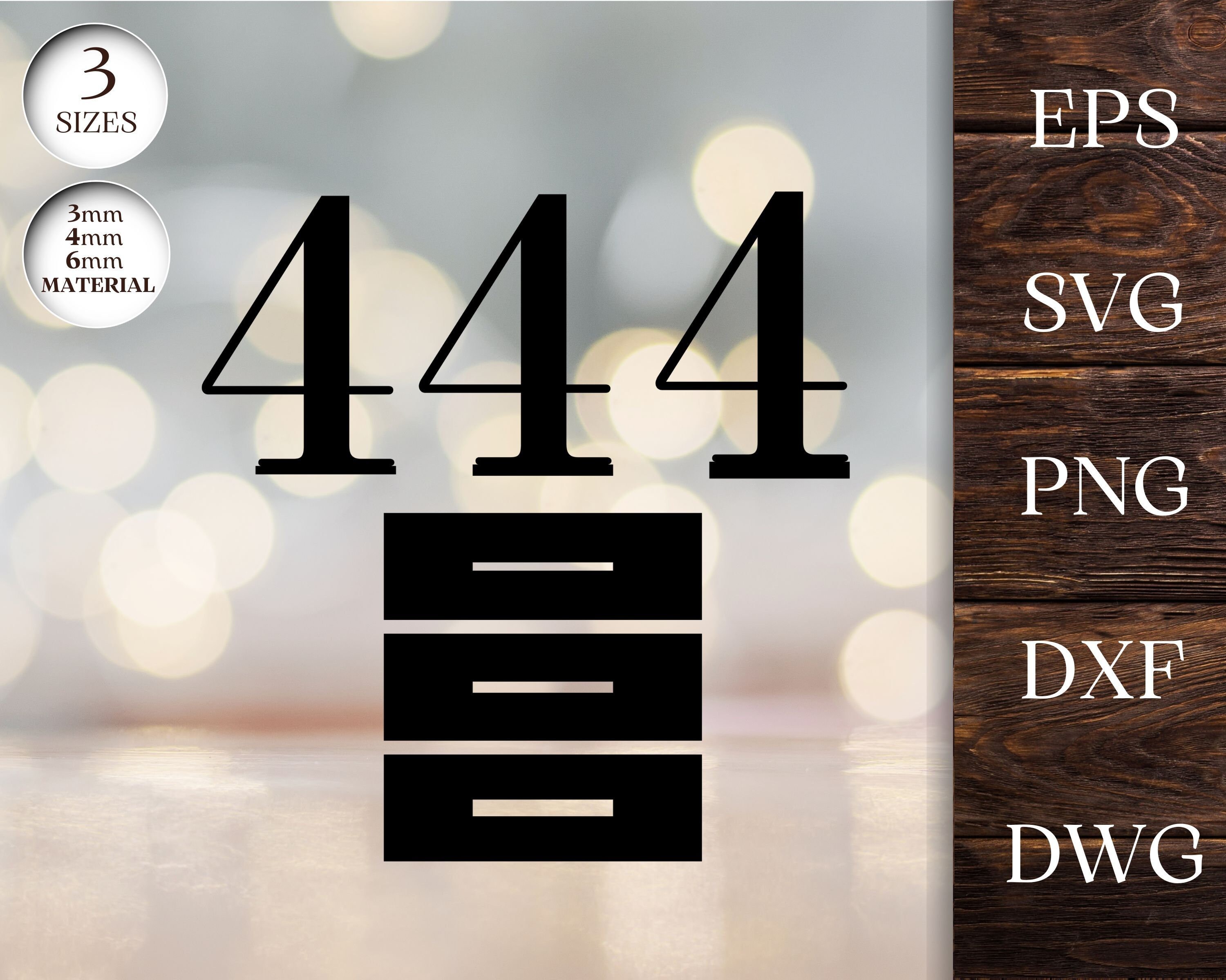 Wooden Wedding Table Numbers for Laser Cut, Digital Download Files, Png ...