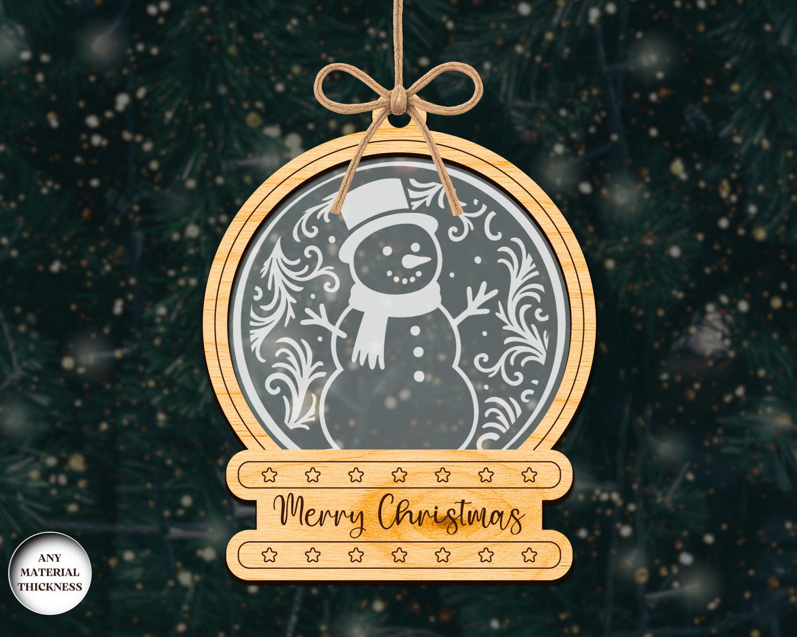 Christmas Snowglobe Ornaments SVG Bundle, Christmas Ornament SVG ...