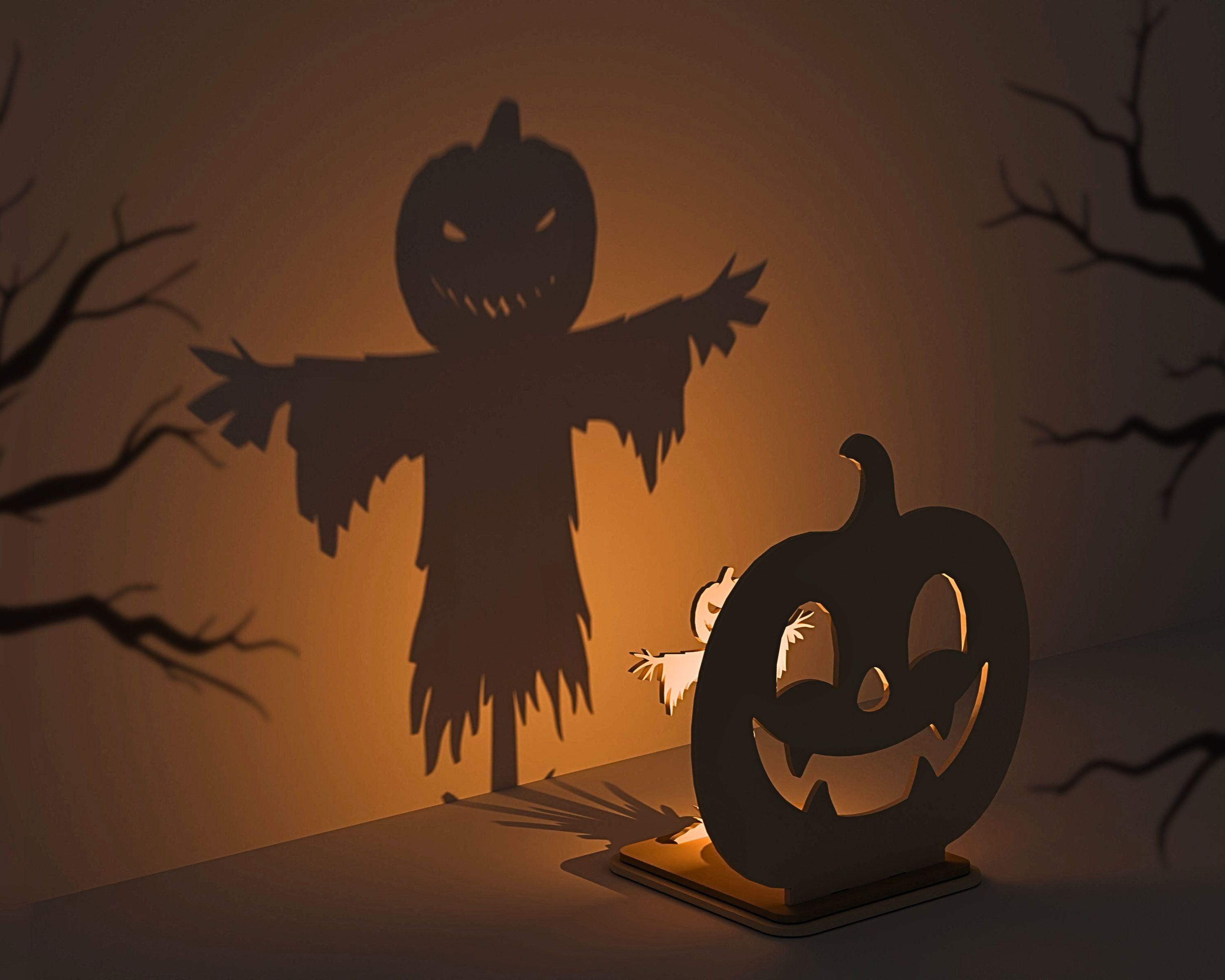 ハロウィンかかしキャンドルホルダーSVG、ハロウィンパーティー