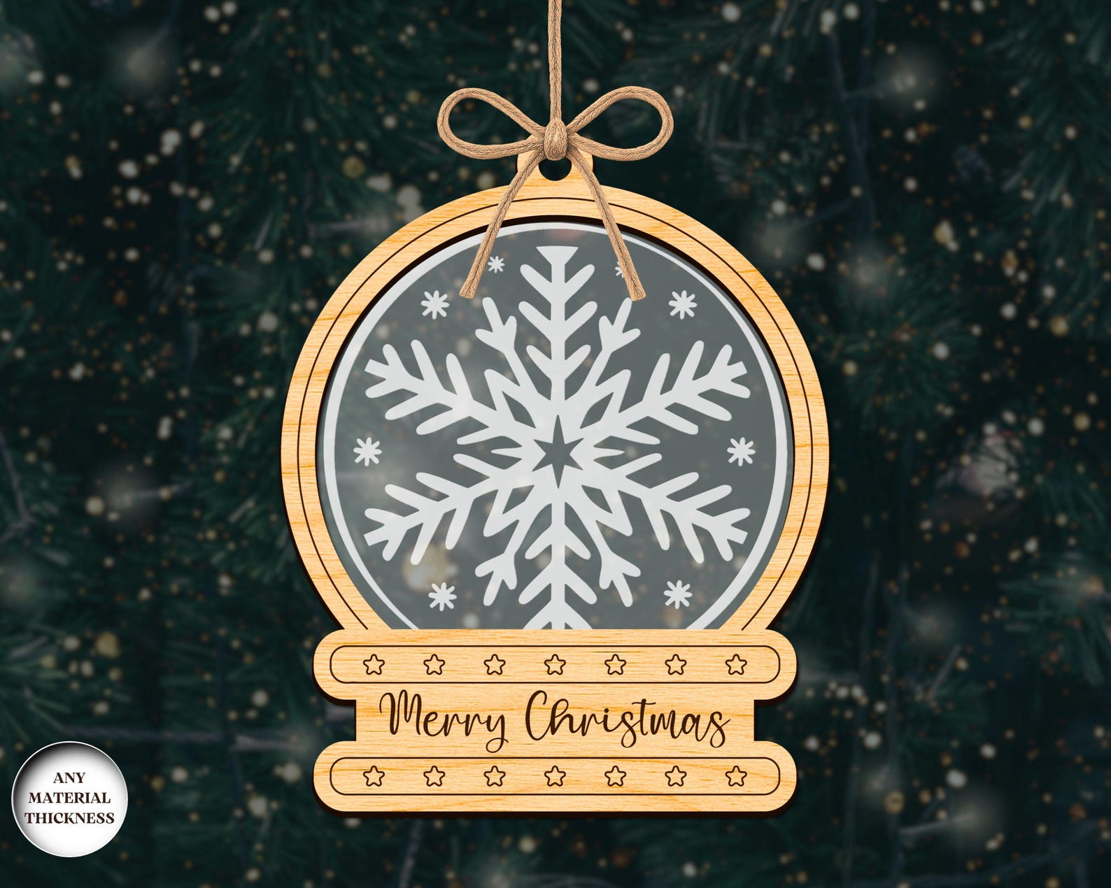 Christmas Snowglobe Ornaments SVG Bundle, Christmas Ornament SVG ...