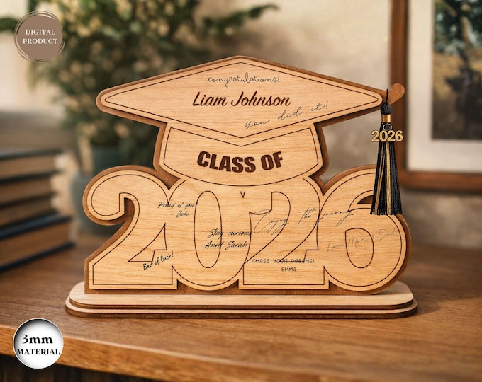 Class of 2026 Graduation Sign Laser Cut, Graduation Gift, Grad ...