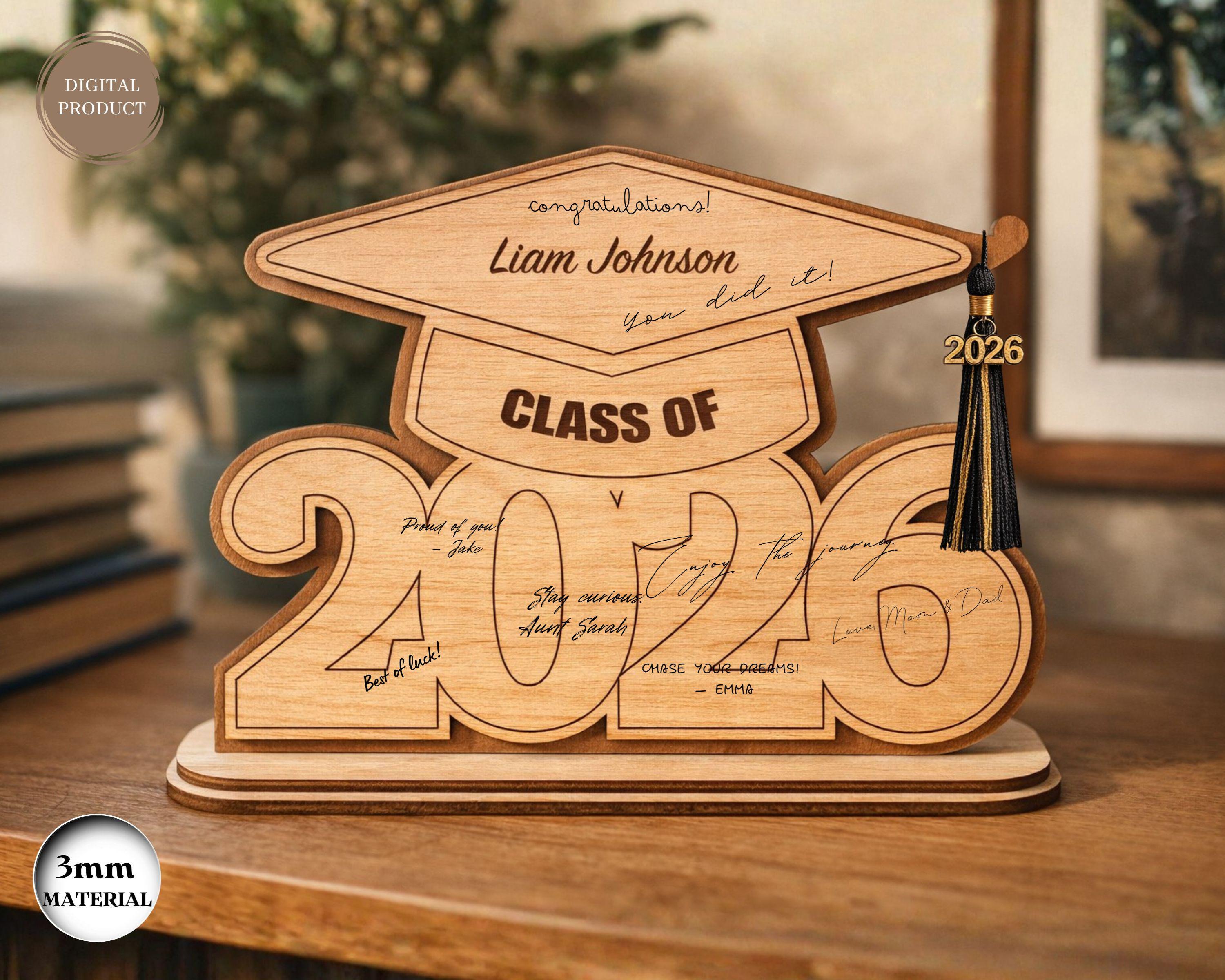 Class of 2026 Graduation Sign Laser Cut, Graduation Gift, Grad ...