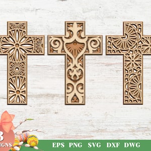 Taglio laser incrociato, pacchetto SVG per Glowforge, Pasqua, a strati, Cricut, vettore, download immediato