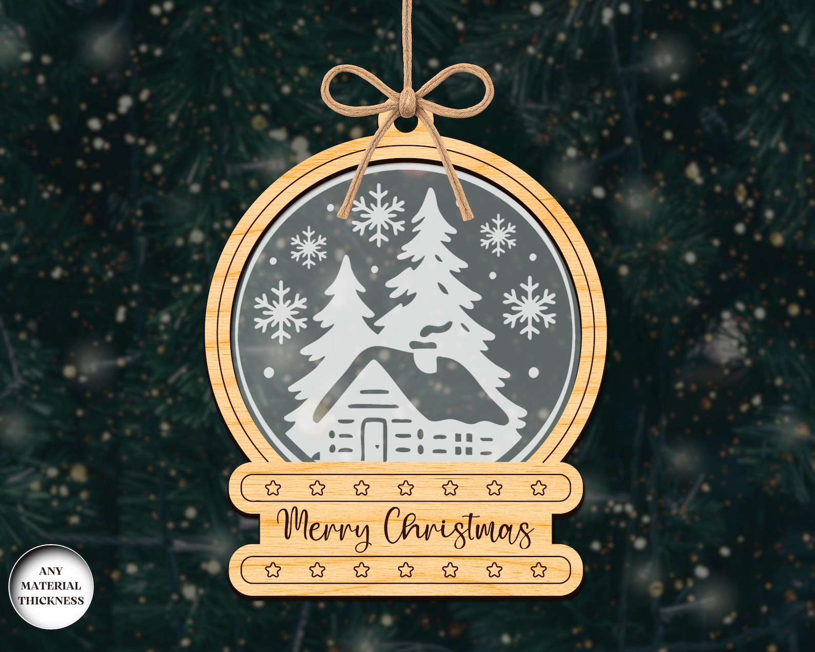 Christmas Snowglobe Ornaments SVG Bundle, Christmas Ornament SVG ...