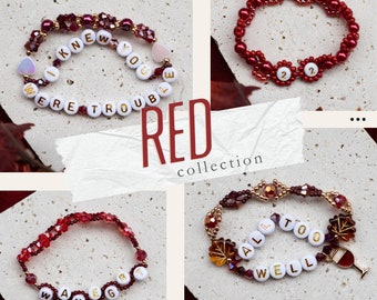 Braccialetti dell'amicizia Eras Tour - collezione Rossa