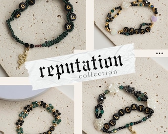 Bracciale dell'amicizia Taylor Swift Eras Tour - Collezione Reputation