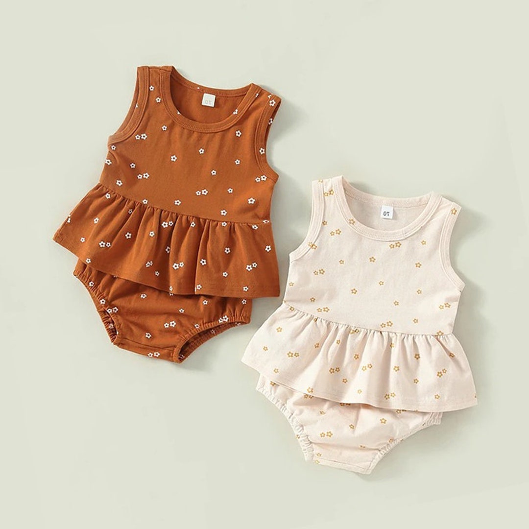 Baby Girl Summer Clothing Set Summer Newborn Baby Girls Etsy