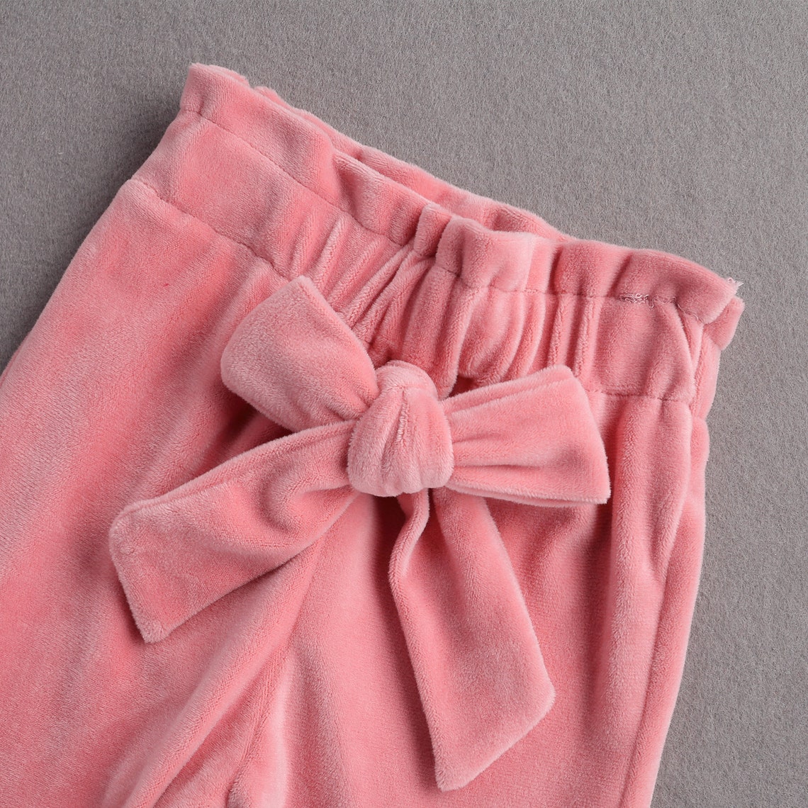 Pink Velvet Girl Clothing Velvet Baby Girl Clothing Ruffle Etsy