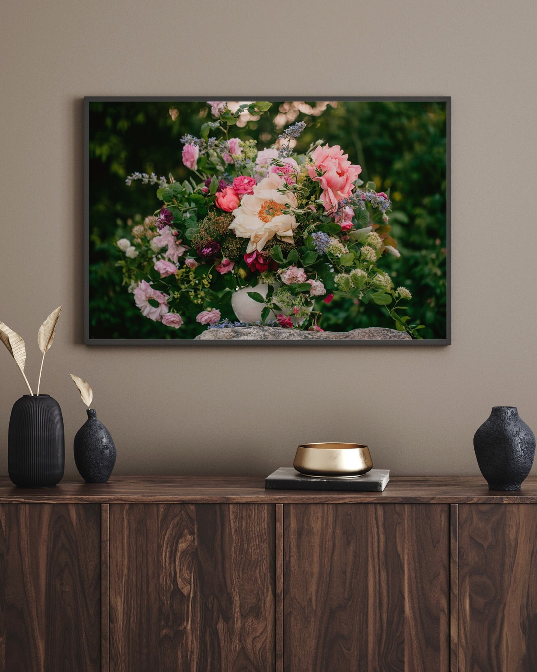 PRINTABLE Bunch of Flowers Wall Art Flower Print Botanical Photo Floral ...