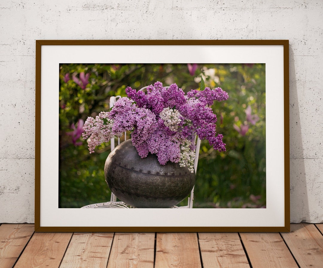 PRINTABLE Lilac Wall Art Flower Print Botanical Photo Lilac Floral ...