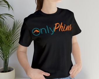 Onlyphins Dolphin gift tee.  Miami Football tee