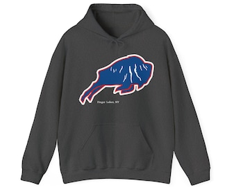 Buffalo Football Hoodie, Bills hoodie, Football Sweatshirt, Buffalo Hoodie, Finger Lakes New York, Football Fan Gift