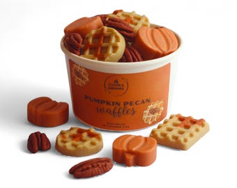 Pumpkin Pecan Waffles Wax Melts | Realistic Wax Melts For Gifting | Fall Scented, Cozy Autumn Melts | Bakery, Breakfast, Dessert Wax Melts