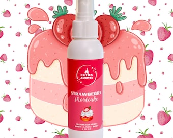 Strawberry Shortcake Freshener Spray |Linen Spray|  Body Mist | Car Freshener |  Air Freshener | Women's Perfume Spray | Bakery Food Scents