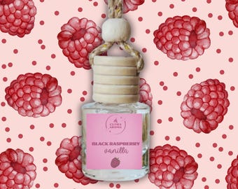 Black Raspberry Vanilla Car Diffuser - Hanging Car Air Freshener - Car Accessory - New Car Gift - Car Freshener Oil Diffuser - Car Freshie