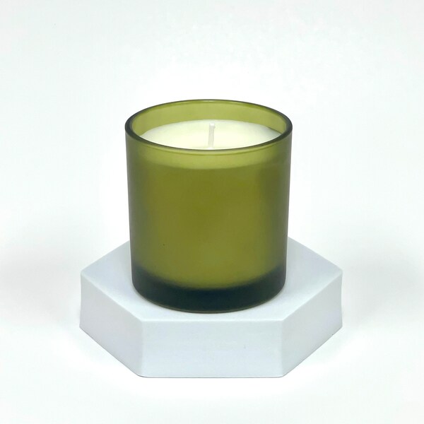 Emerald Frosted Private Label Candles | Handmade Soy Wax Candles | Wholesale Candles | Comes Custom Labeled | Made In USA