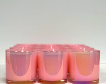 Wholesale Private Label Candles: Pink Event Favors, Corporate Gifts (Set of 12)