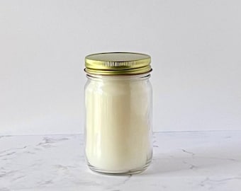 Wholesale Candles,  Bulk Candles, Client Gifts, Candle Favors, No Label Candles, Unlabeled Candles - 12 Pack - 12 Oz Mayo Jar Candles