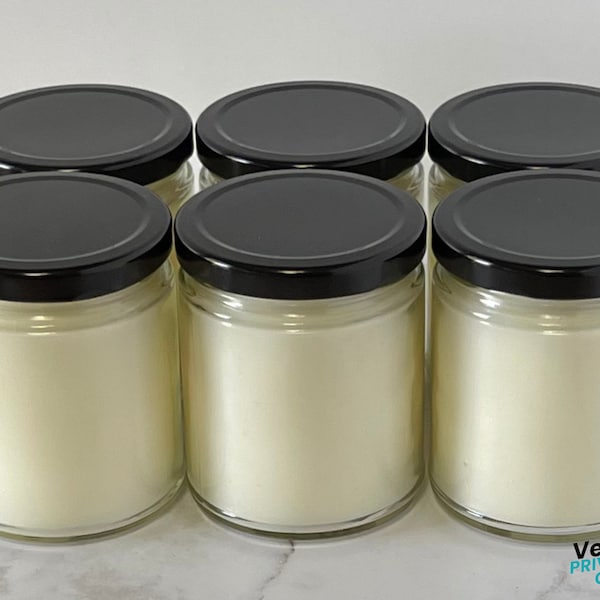 Wholesale Candles, Bulk Candles, Client Gifts, Corporate Gifts Candle Favors, No Label Wholesale Candles, 6 Pack - 9 Oz Candles