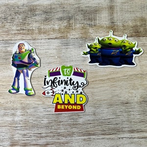 Conjunto completo de resina planar com parte traseira plana de Toy Story | Para o infinito e além, Buzz Light Year | Laço de cabelo, chaveiro, enfeite de álbum de recortes
