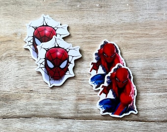 アメイジング・スパイダーマン フラットバック樹脂製 | ヘアリボンセンター、キーリング、スクラップブック装飾