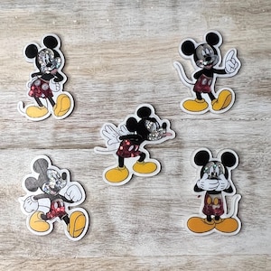 Disney Mickey Mouse Acrylic Shakers | Hair Bow Center, Key Ring, Scrapbook Embellishment