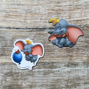 Complete set Dumbo Flat Back Planar Resin | Timothy Muis | Haarboogcentrum, sleutelhanger, plakboekversiering