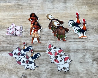 Moana Flat Back Planar Resin | Hair Bow Center, Key Ring, Scrapbook Embellishment