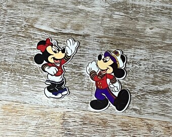 Cruise Mickey and Minnie Mouse Resin Flatbacks | Scrapbook Embellishments