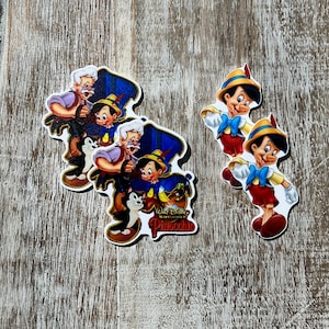 Pinocchio Flache Rückseite Planar Harz | Haarschleife Mitte, Schlüsselanhänger, Scrapbook Verzierung