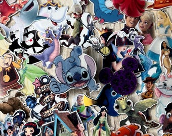 Bolsa de sorpresas de resina plana de Disney / 24 piezas / Centro de lazo para el cabello, adorno para álbum de recortes